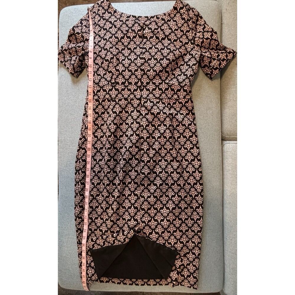 BODEN Talia Textured Dress 8 Long Career Office Classic Empire Waist Black - Picture 8 of 8